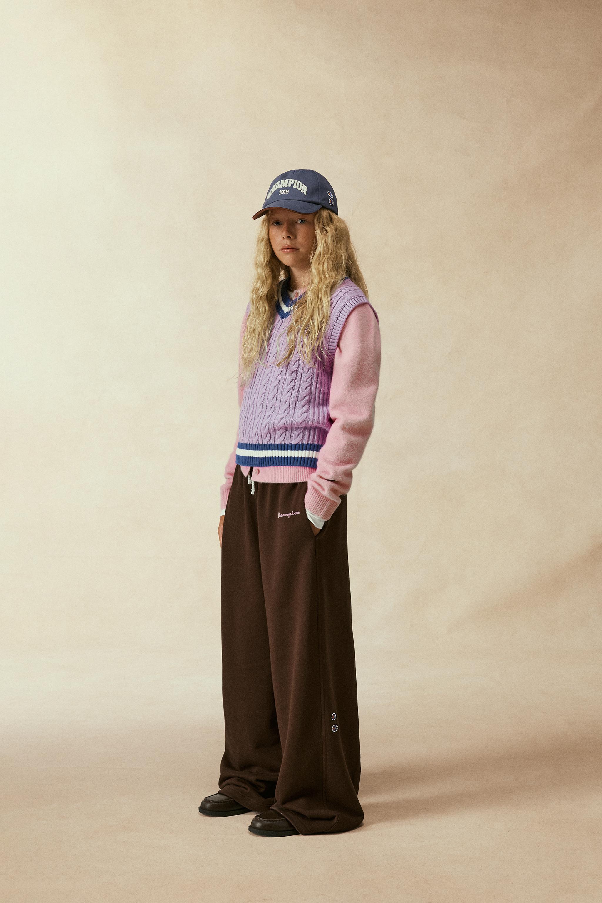 PANTALON DROIT EN MOLLETON CHAMPION ® X ZARA